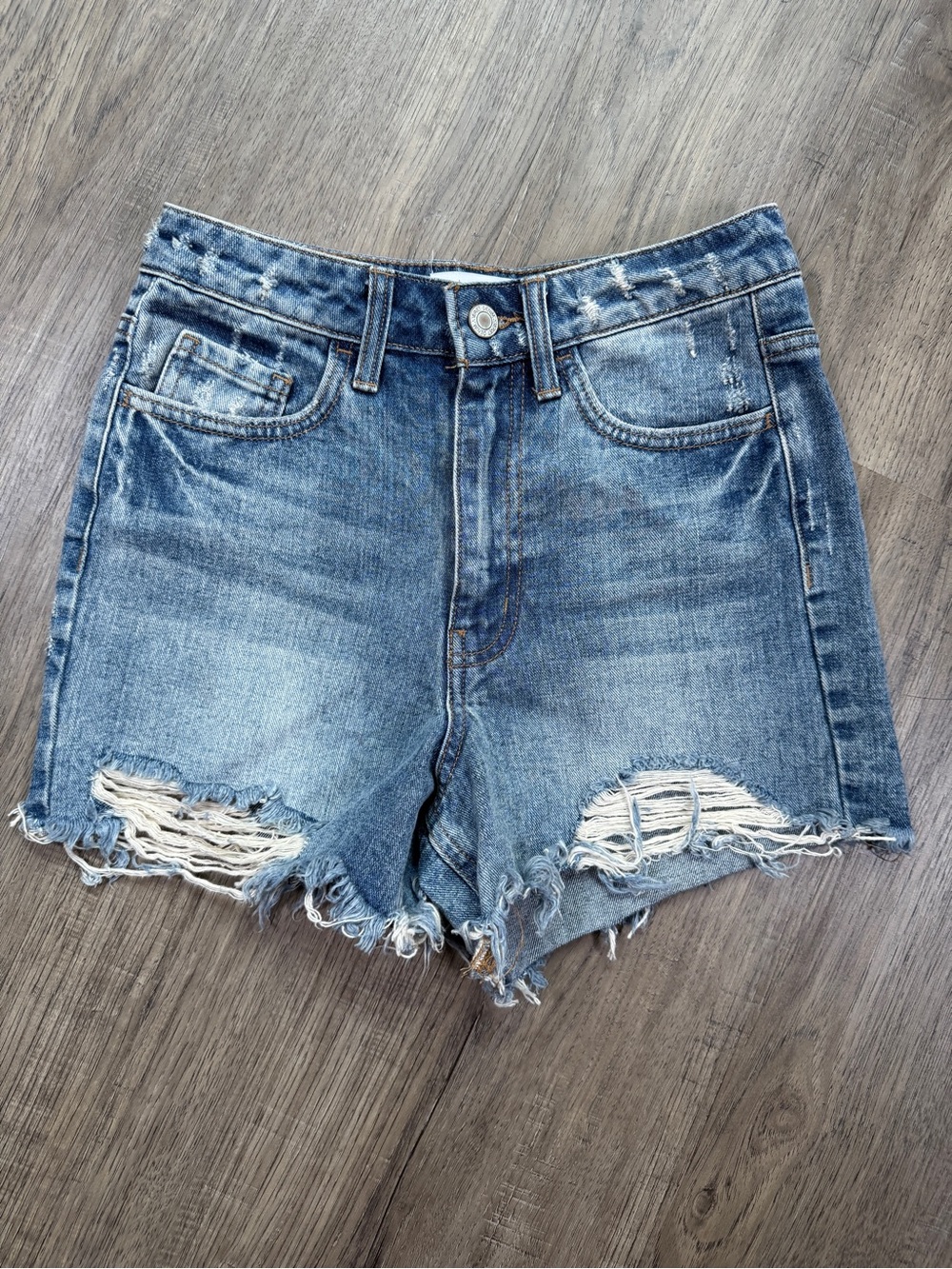 Vervet Distressed Denim Cutoff Shorts XS